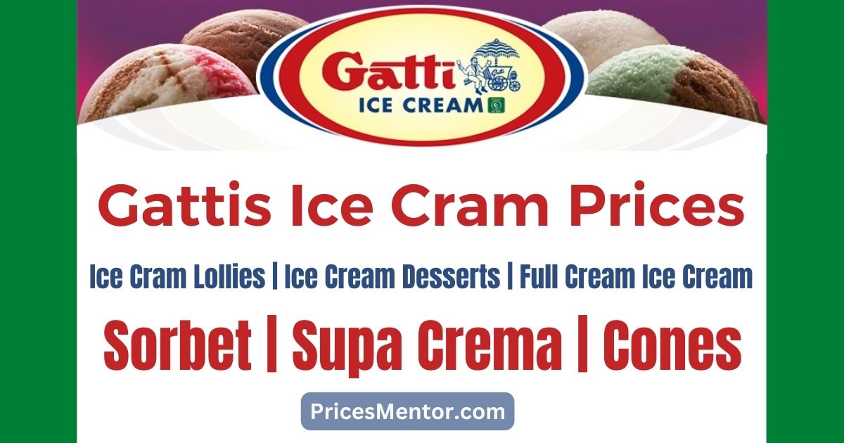 Gattis Ice Cream Price List 2023 South Africa