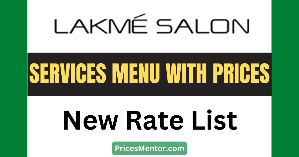 Hair Lakme Salon Price List 2023 [UPDATED]