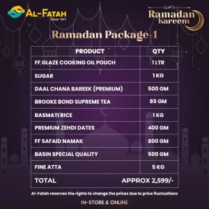 Al Fatah Store Ramzan Rashan Package 1