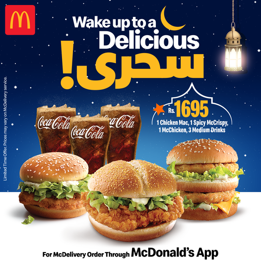 Macdonalds Ramazan Sehri Deal 1