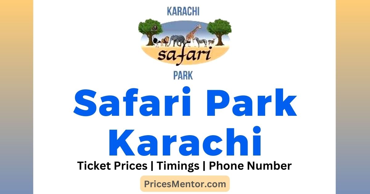 safari park karachi entry fees 2023