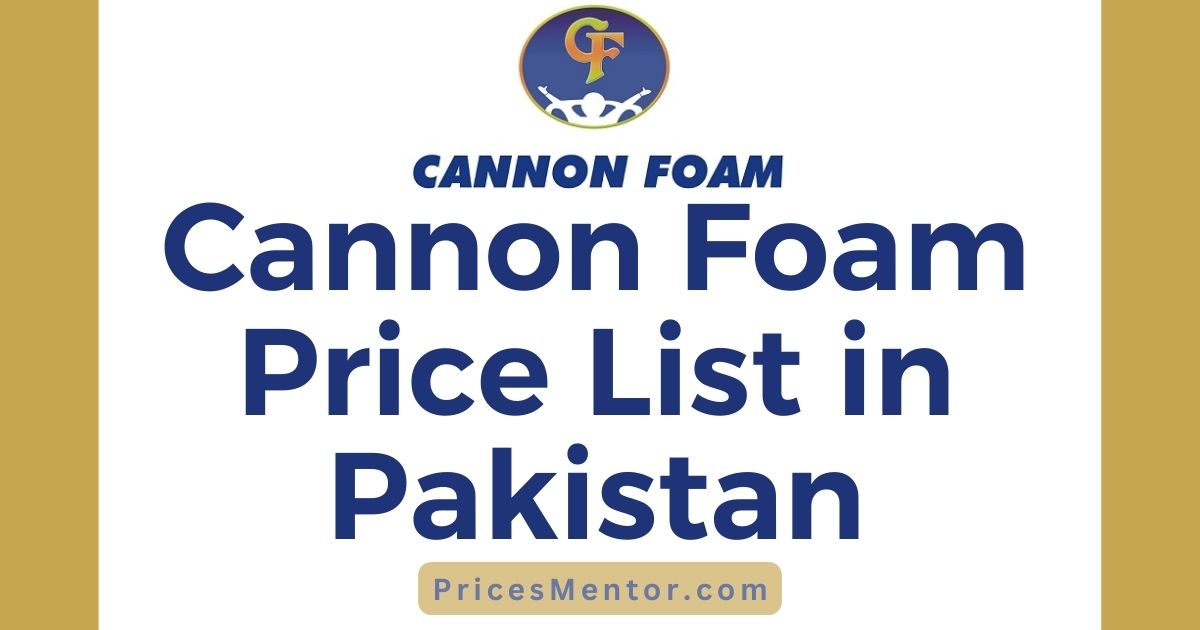 Cannon Foam Price List in Pakistan 2023, Cannon Foam Mattress Rate List 2023, Cannon Foam Contact Number